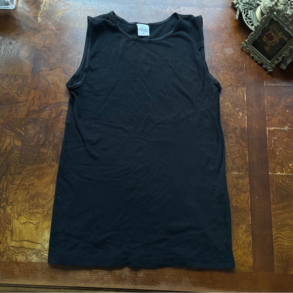 Basic Black Muscle Tee for Women